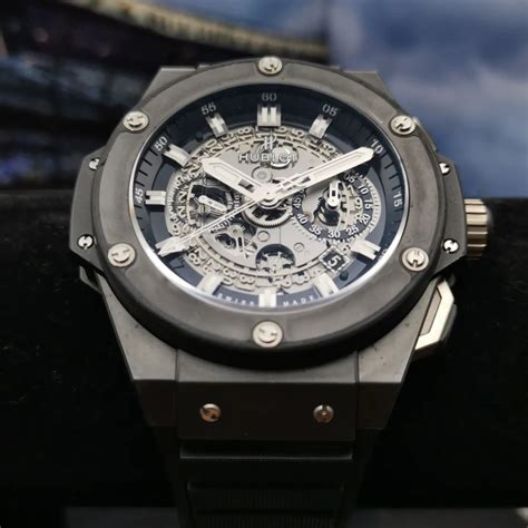 hublot king power unico black magic|hublot black magic 44mm.